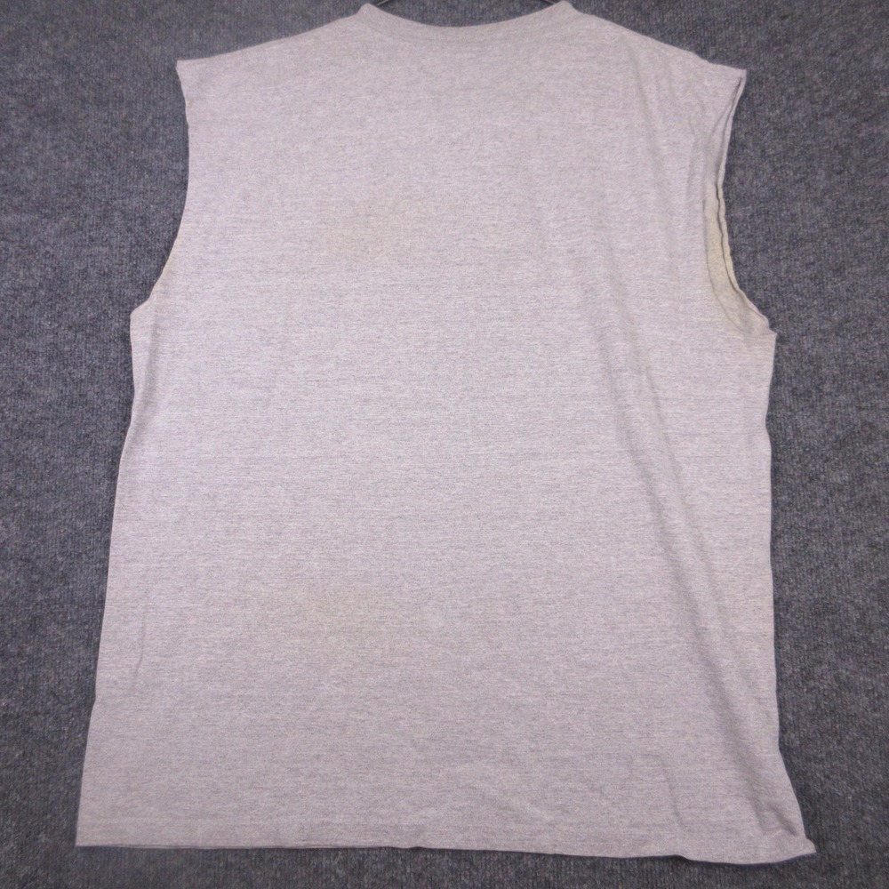 AND1 Tank Top Mens XL Gray Sleeveless Basketball Graphic Cutoff Shirt Athletic - Picture 2 of 9